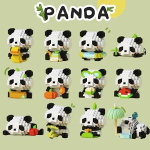 Cute Little Animals China Mini Building Blocks Mini Brick Panda Puzzle DIY Toy Micro Building Blocks Christmas Gift