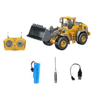 Alloy Remote Control Car Toy Loader Bulldozer Engineering Vehicle 2.4GHz 1:20 9-Channel Electric Multifunction 40m