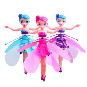 Flying Doll Dancing Simulation Helicopter Gesture Sensor Machine Gift Rotating Flying Toy Glowing Kids Toy