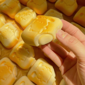 New Slow Rebound Virus Baking Cookie Series Sticky PU Slime Toy Food-Themed Stress Relief for Children and Adults