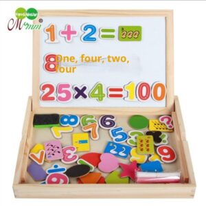 2025 Wooden 3D Children's Drawing Board Toy Set Puzzle Educational Magnetic Animal Puzzle Painting Toy