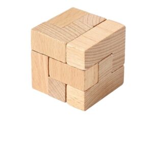 Hot-selling Children's Wooden Toy Lock Blocks, 7 Cubic Toy Kongming Sopulan Locks Cube Toys