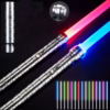 Hot-selling 2-in-1 laser alloy sword pixel lightsaber, with sound effects, LED flashing color toy sword, children's toy
