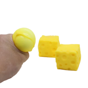 Hot-selling Creative Stress-relief square Mini Cartoon Cheese Squeezable Cheese-shaped Ultra-soft Slow Rebound Squishy Toy