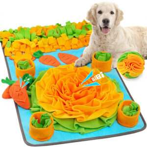 Hot-selling Large Multi-layer Ruffle Fruit and Vegetable Shaped Boredom-relief Pet Snuffle Mat Dog Slow Feeder Pet Snuffle Mat