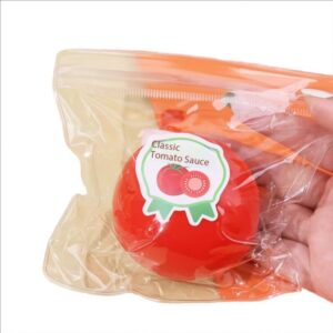 Hot-selling Cartoon Creative Stress-relief Squeeze Realistic Tomato-shaped Gadget Fluid Ball TPR Soft Squishy Toy