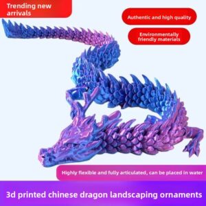 Creative New Colorful Movable Crystal Dragon