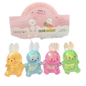 Hot-selling Stress-relief Slow Rebound Squeeze Rabbit-shaped Maltose Squeeze Toy Stress-relief Magic Toy Syrup Vent Ball Toy