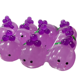 Hot-selling Stress-relief and Venting Cute Quirky Crystal Grape-shaped 3D DIY Crystal Ball Clay-like Plastic  Squeeze Toy