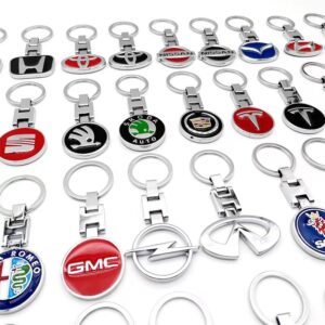 Hot Selling Products Wholesale Car Brand Logo Keychain Toy Car Keychain Gift Car Kids Toy Keychain