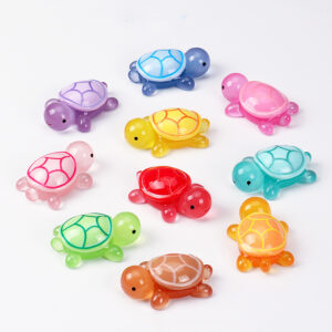 Wholesale Cartoon Color Luminous Night Light Toy Resin Model Marine Animal Blind Bag Resin Small Turtle Blind Bag