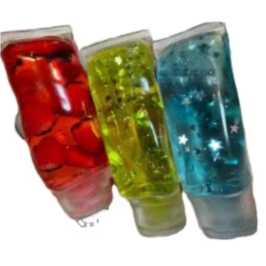 Hot-selling Portable Quirky Stress-relief Slow-rebound Soft Tube-shaped Gel-filled Star and Heart-shaped Decorative Squeeze Toy