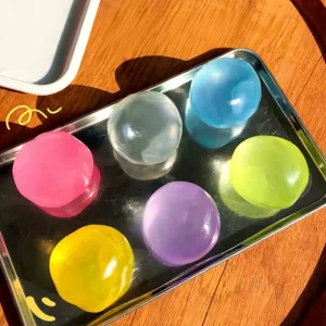 Jelly Ball Squishy – Rainbow Coconut Oil Stress Relief Fidget Toy