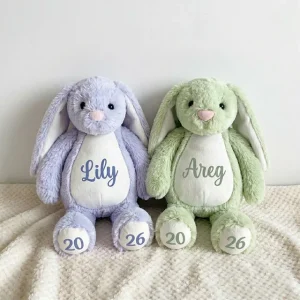Long Ear Bunny Plush Toy – Soft Custom Stuffed Rabbit for Kids