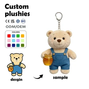 Plush Doll Keychain – Custom OEM Stuffed Bag Pendant