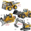 RC Excavator Toy – 1:20 2.4GHz 11-Channel Remote Control Digger with Music