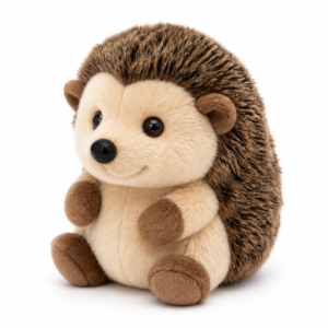 Realistic Hedgehog Plush Toy 6 Inch – Soft Wildlife Animal Stuffed Animal for Kids