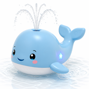 Whale Bath Sprinkler Light Up Toy – Floating Water Fountain Sprinkler for Toddlers