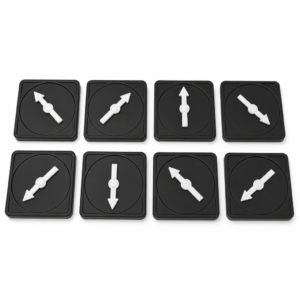 Classroom Spinners Set of 8 – 4 Inch Plastic Game Spinners for Board Games & Teaching