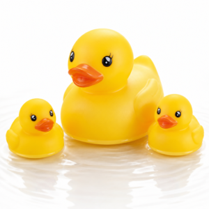 Floating Duck Family Bath Toy 3 Pack – Sealed Watertight Rubber Duck Set